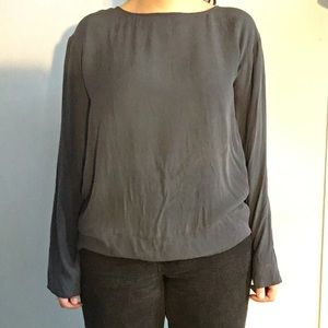 Graumann Gray silk top